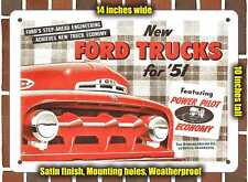 METAL SIGN - 1951 Ford Trucks picture