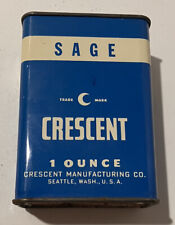 Vintage Crescent Sage 1 Ounce Tin Empty picture
