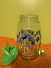Vintage Glass Floral 1 Gal Sun Tea Jar with Spigot picture