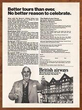 1976 British Airways Vintage Print Ad/Poster England Travel 70s Retro Pop Art  picture
