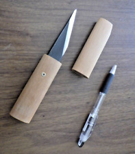Sakamitsu Marking Knife Japanese Kiridashi Kogatana 58mm / 185mm W/ Saya picture