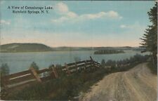 c1910s Canadarago Lake Richfield Springs New York photochrom postcard A685 picture