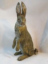 Antique Austrian cold painted bronze rabbit hare picture