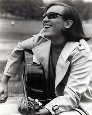 Jose Feliciano smiling 1960's era strumming his guitar 24x30 Poster picture