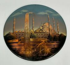 Hand painter Copper Enamel Plate Istanbul Palace Wall Art 12.5