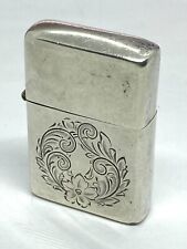 Vintage Rare Mid Century Sterling Littal Lite Small Flip Top Pocket Lighter25g picture