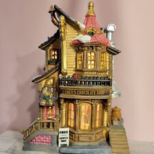Lemax Christmas Illuminated Caddington Village Lucy's Chocolate Shop New In Box picture