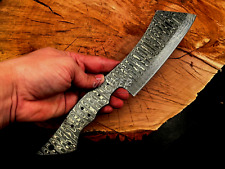 Jayger Handmade Damascus Steel-Kitchen Knife-Cleaver-Blank Blade-HB9 picture