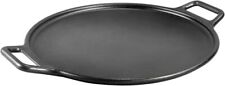  BOLD 14 Inch Seasoned Cast Iron Pizza Pan, Design-Forward Cookware picture