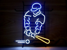 New Baseball Player Neon Light Sign Lamp Beer Glass Artwork Handmade Bar 20