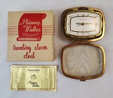 Vintage Phinney Walker Wind Up Retro Travel Alarm Clock Original Box & Papers picture