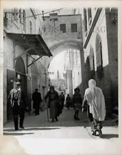 1955 Press Photo Famed Ecce Homo Arch in Jerusalem, Israel - hpa32947 picture