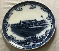 Antique Blue & White Hotel Belmont West Harwich MA Massachusetts Cape Cod Plate picture