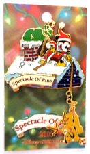 DISNEY 2005 CHRISTMAS PIN - MICKEY & PLUTO SANTA ON ROOF - LE OF 750 - PP#42370 picture