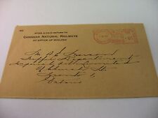 Rare Vintage 1955 Canadian National Railways to Imperial Oil Limited Envelope picture