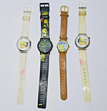 Lot x4 Looney Tunes Tweety Bird Sylvester Collectors Watches READ CONDITION NOTE picture