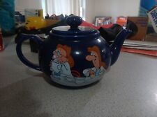 Wade Lyons Tetley Teapot Dark Blue w/Tetley Tea Folk Gaffer and Sydney Design picture
