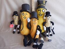 LOT OF 5 Planters Mr. Peanut Stuffed Plush Toy Doll Vintage Advertising Promo picture