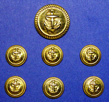 DSQUARED2 replacement buttons 7 gold tone metal blazer buttons, good used cond. picture
