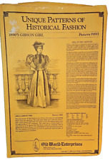 Vintage Old World Enterprises 1890's Gibson Girl Dress #893 Pattern 8-14 size picture