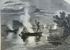 1868 Fish Culture in America illustrated picture
