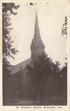 c1910  St Michaels Church Brookville  IN P472 picture