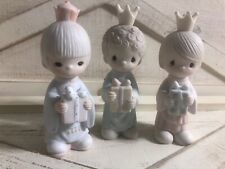 Enesco PRECIOUS MOMENTS Wee Three Kings 3 Piece Set #213624 in box picture