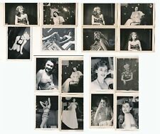 1950s Original Lot of Sixteen Risque Glamour & Bikini Pin-Up Photos Show Girls picture