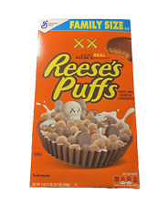 Kaws Reeses Puffs Family Size Cereal Box Limited Edition. Sealed, Sold Out, Rare picture