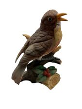 Lefton Robin Sitting On A Branch Vintage Bone China picture