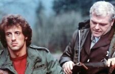 First Blood 1982 Brian Dennehy holds Rambo's knife Sylvester Stallone 8x10 photo picture