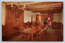 NY Old Fort Niagara Sir William Johnson Council Chamber French Castle Postcard picture