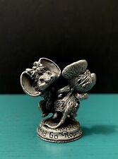Hudson Pewter Cheddar & Co Mouse Mice Couple Love Animal Diorama Mini Figurine picture