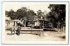 c1910's Rock View Tavern Lower Palisades Lewisburg Kansas KS RPPC Photo Postcard picture