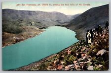 Lake San Francisco Foot Hills Mount Sorata Lakefront Mountains Vintage Postcard picture
