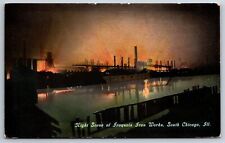 Mining~Air View Iroquois Iron Works South Chicago Illinois~Vintage Postcard picture