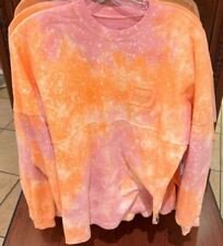 Disney Parks Orange Peach Pink Tie Dyed Lightweight Spirit Jersey Adult picture