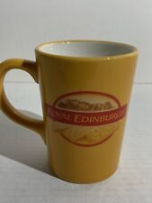 Royal Edinburgh Shortbread Biscuits Yellow Ceramic Coffee Mug or Tea Cup  picture