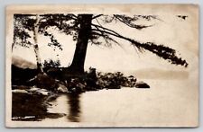 South Fairlee VT RPPC Vermont Scene Along Waters Edge Real Photo Postcard Y24 picture