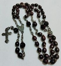 🙏 Prayers 🙏 Mid 1800's Carved Rosewood Rosary EXCELLENT picture