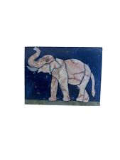 Handmade Lapis Lazuli Jewelry Box with elephant engraved, Size-M. picture