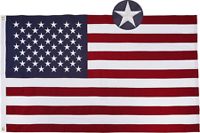 Heavy Duty American US Flag 20x30 Inch Made in USA - Embroidered St... picture
