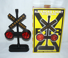 Hayes Railroad R/R Crossing Sign Sounds and Lights Plastic Novelty picture