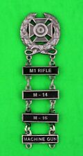 Army Expert Marksmanship Badge with M-1 RIFLE, M-14, M-16, & MACHINE GUN Bars picture
