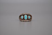 Old pawn  Navajo Sterling Silver Ring - Turquoise Size 6 picture