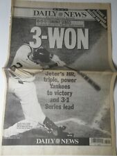 2000 Subway World Series New York Daily News newspaper Yankees Derek Jeter 3-Won picture