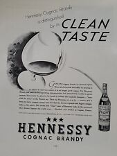1935 Hennessy Cognac Brandy Fortune Magazine Print Ad Glass Bottle Art Deco picture