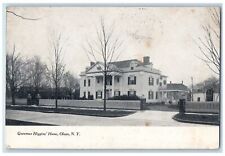 1908 Governor's Higgins Home Scene Olean New York NY Posted Vintage Postcard picture
