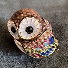 Rucinni OWL BIRD Trinket Box with Crystals Mint in Box  picture