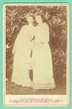 c1890 Cabinet Photo TWO LOVELY YOUNG WOMEN Twin Sisters? Trenton NJ Frank Walsh picture